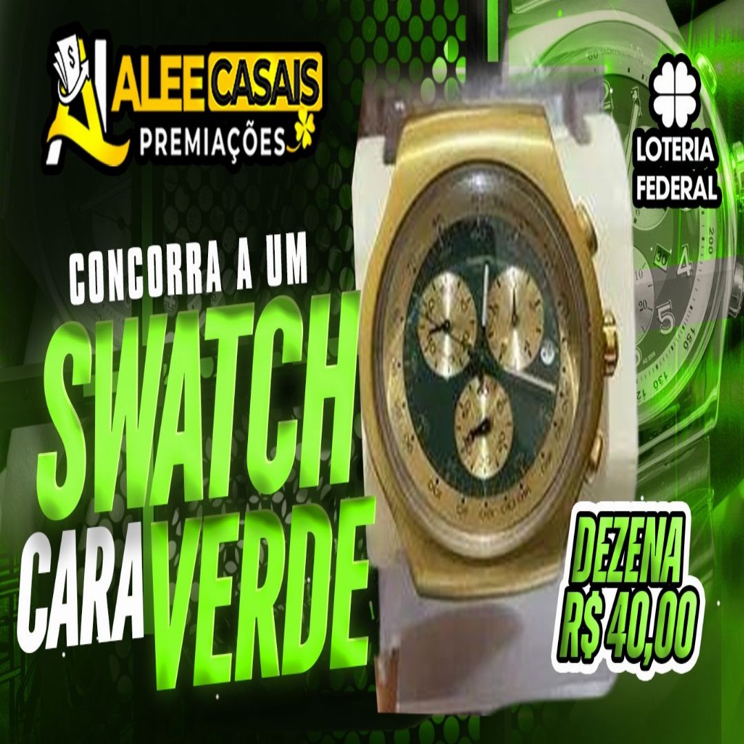 SWATCH CARA VERDE 40,00 REAIS
